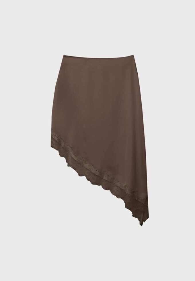 Jupe asymétrique en satin Jupe asymétrique en satin