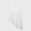 Jupe midi asymétrique en dentelle