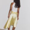 Jupe midi asymétrique en satin