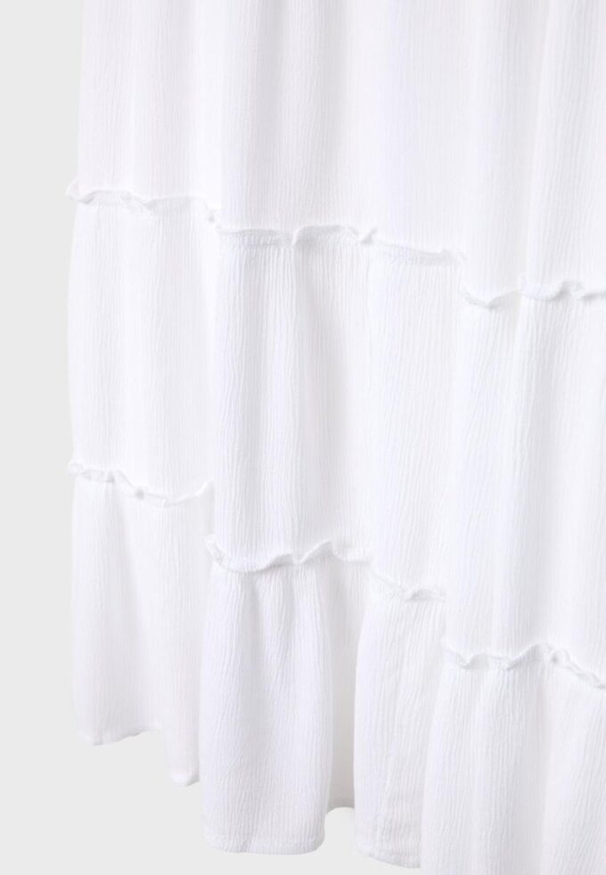 Jupe midi fluide à empiècements Jupe midi fluide à empiècements