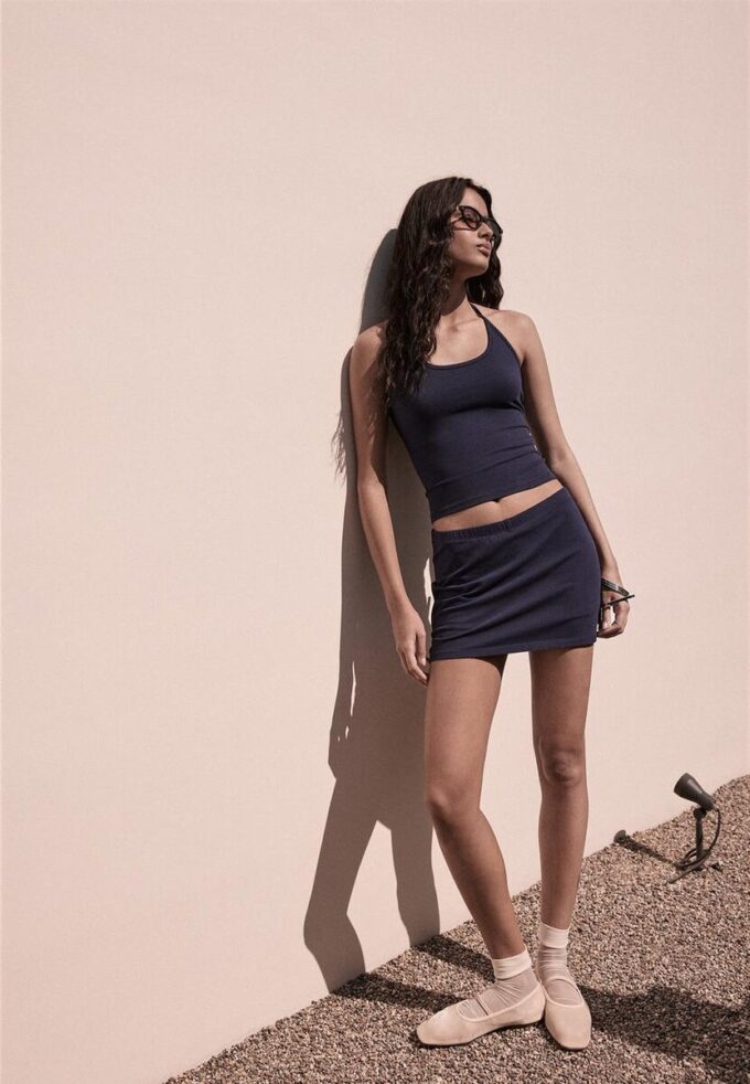 Jupe-Skort basique en maille Jupe-Skort basique en maille