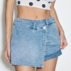 Jupe-Skort en denim croisée
