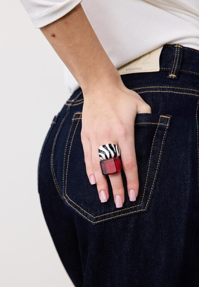 Lot de 2 bagues combinées