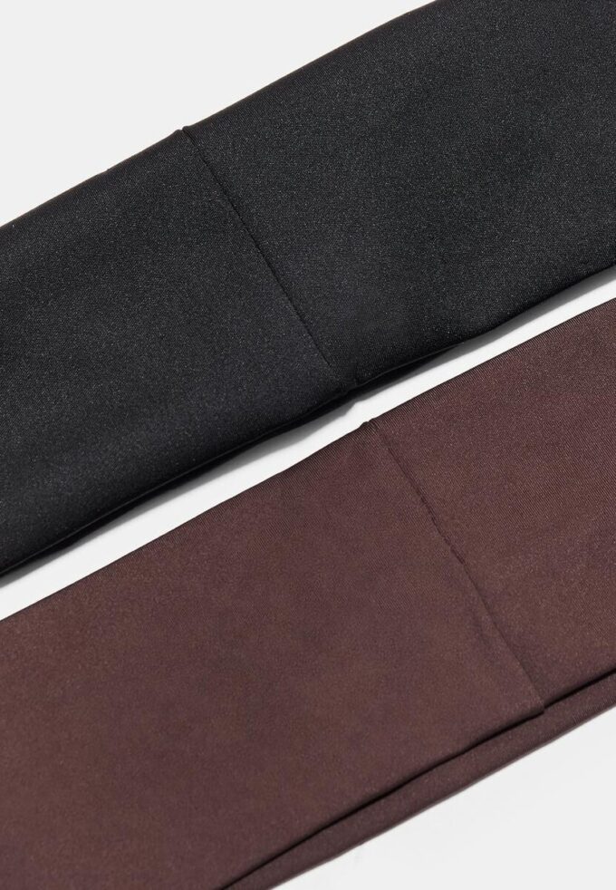 Lot de 2 bandeaux en fourrure avec clous