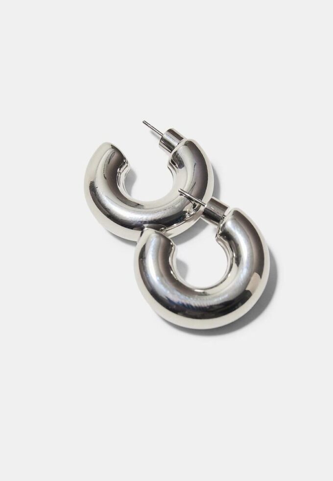 Lot de 2 boucles d&rsquo;oreilles créoles épaisses et imperméables