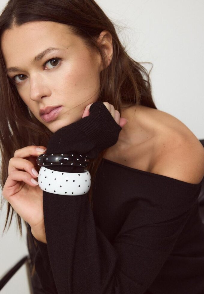 Lot de 2 bracelets à pois