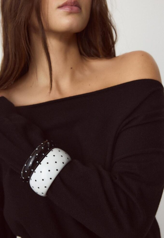 Lot de 2 bracelets à pois