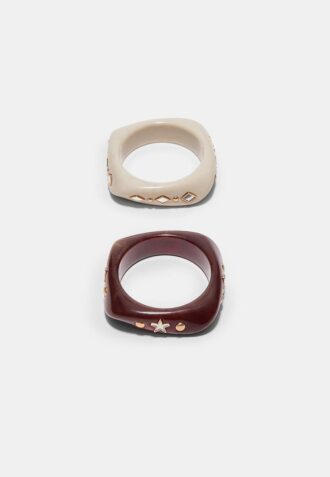 Lot de 2 bracelets étoiles et brillants