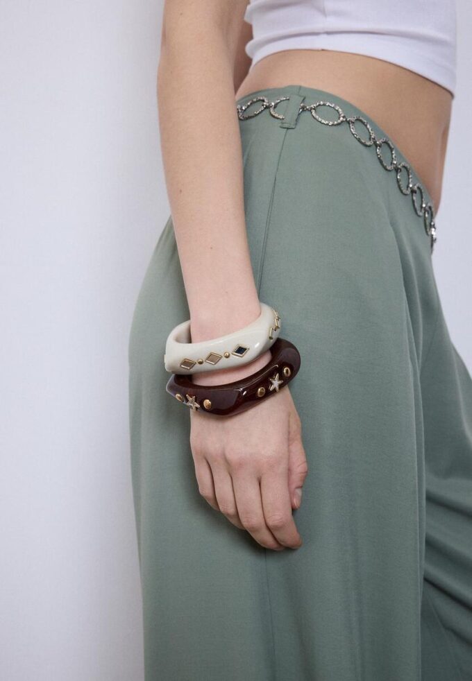 Lot de 2 bracelets étoiles et brillants