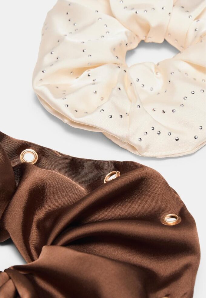 Lot de 2 chouchous cloutés