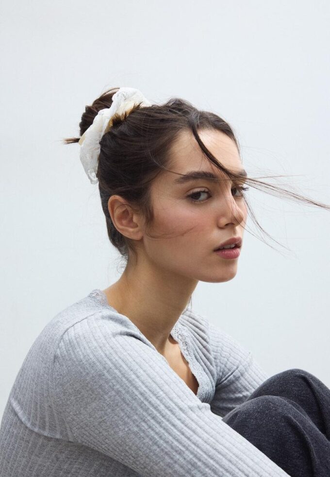 Lot de 2 chouchous en dentelle