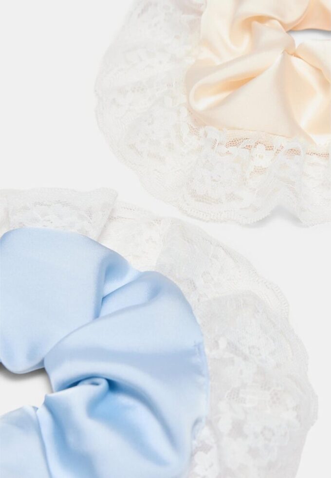 Lot de 2 chouchous en dentelle