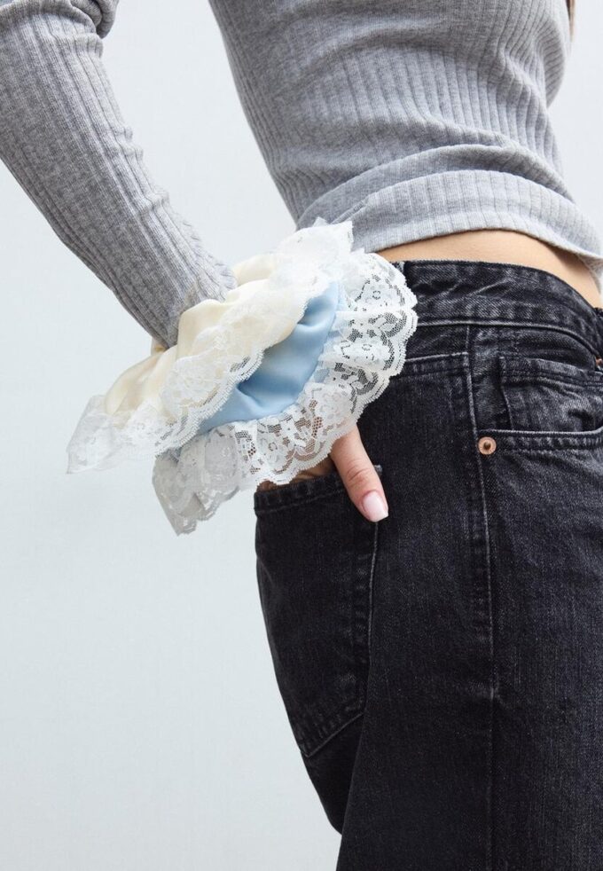 Lot de 2 chouchous en dentelle