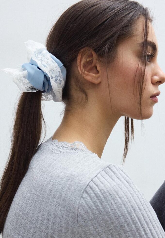 Lot de 2 chouchous en dentelle