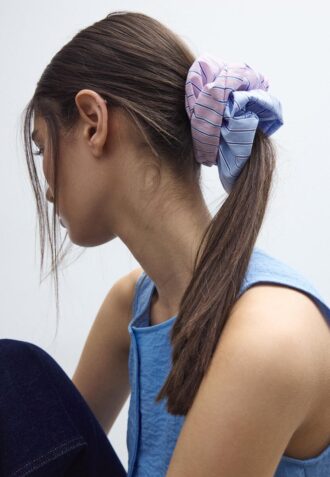 Lot de 2 chouchous rayés