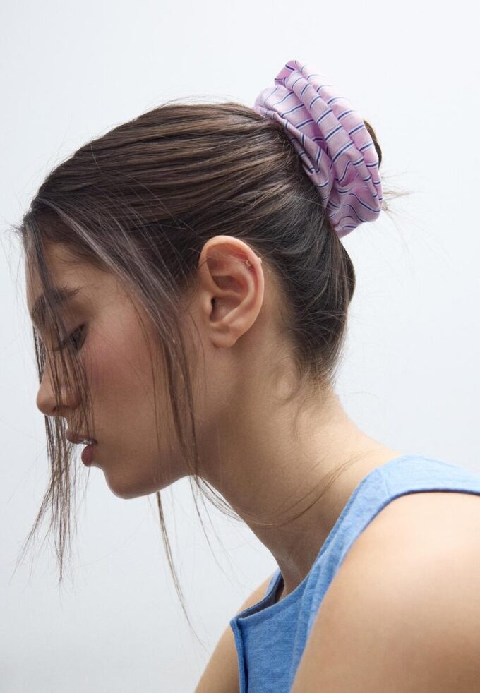 Lot de 2 chouchous rayés