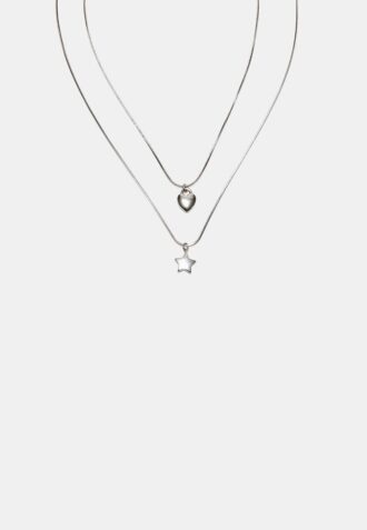 Lot de 2 colliers étanches étoile et cœur