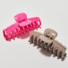 Lot de 2 maxi-barrettes Toucher doux