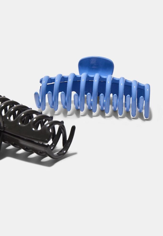 Lot de 2 maxi-barrettes Toucher doux