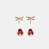 Lot de 2 paires de boucles d&rsquo;oreilles Garden