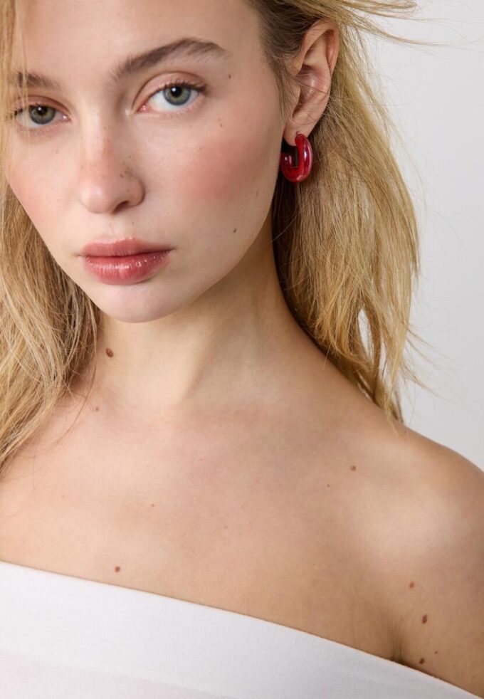 Lot de 2 paires de boucles d&rsquo;oreilles Tomate