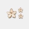 Lot de 3 barrettes en forme de fleur