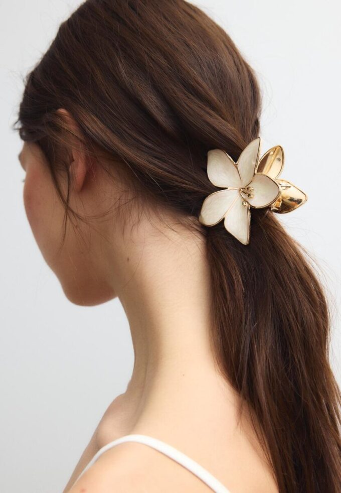 Lot de 3 barrettes en forme de fleur