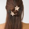 Lot de 3 barrettes à fleurs