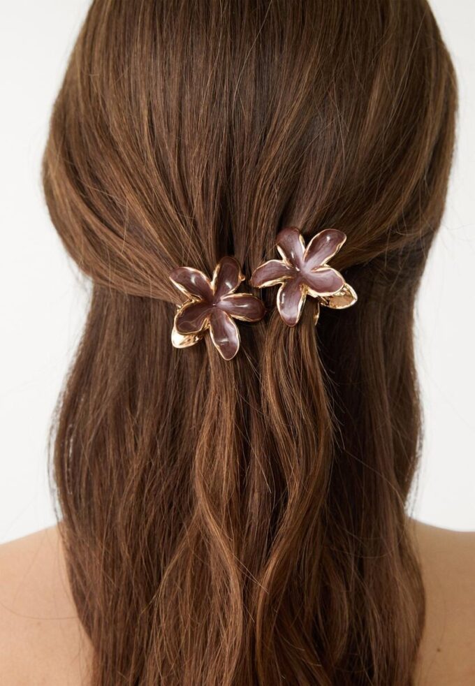 Lot de 3 barrettes à fleurs