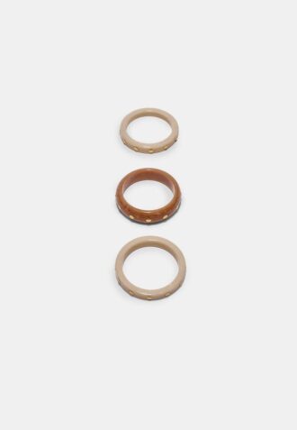 Lot de 3 bracelets rigides cloutés