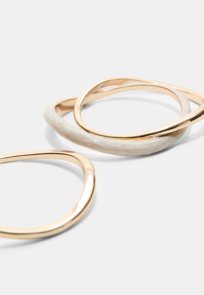 Lot de 3 bracelets rigides émaillés