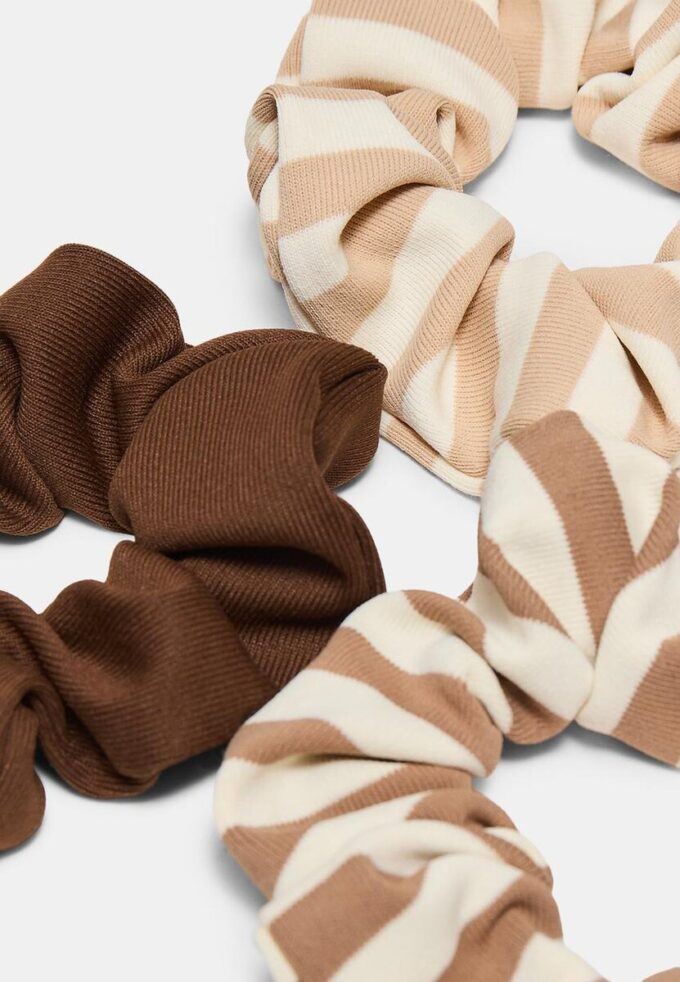 Lot de 3 chouchous rayés