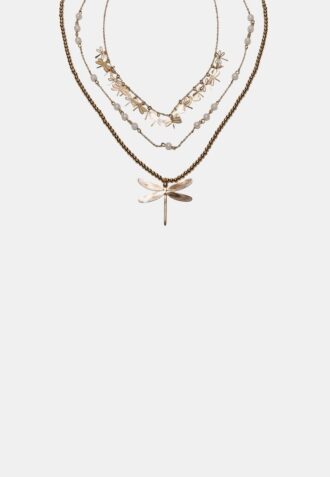 Lot de 3 colliers libellule