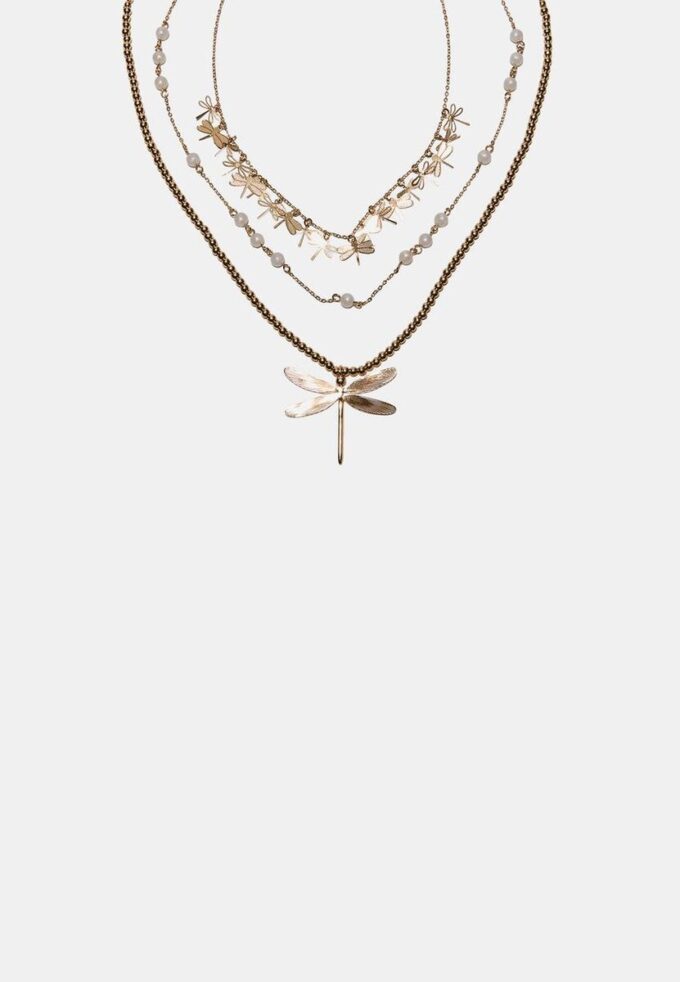 Lot de 3 colliers libellule