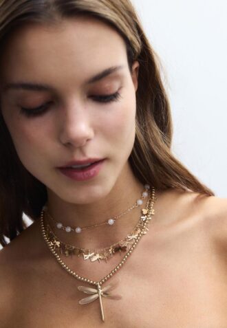 Lot de 3 colliers libellule