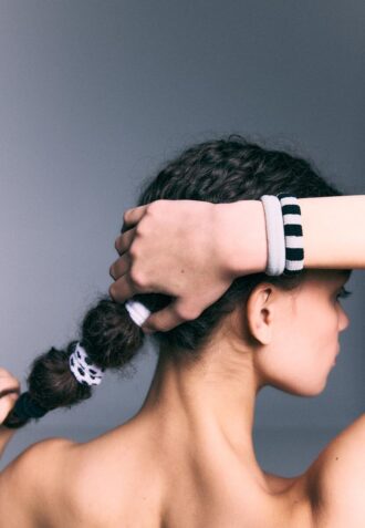 Lot de 5 bracelets en fourrure