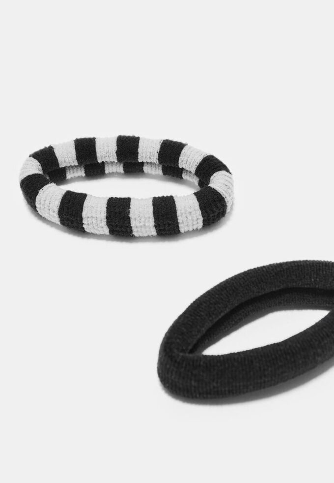 Lot de 5 bracelets en fourrure