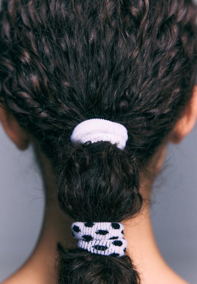 Lot de 5 bracelets en fourrure