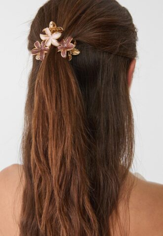 Lot de 6 mini-barrettes à fleurs