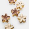 Lot de 6 mini-barrettes à fleurs