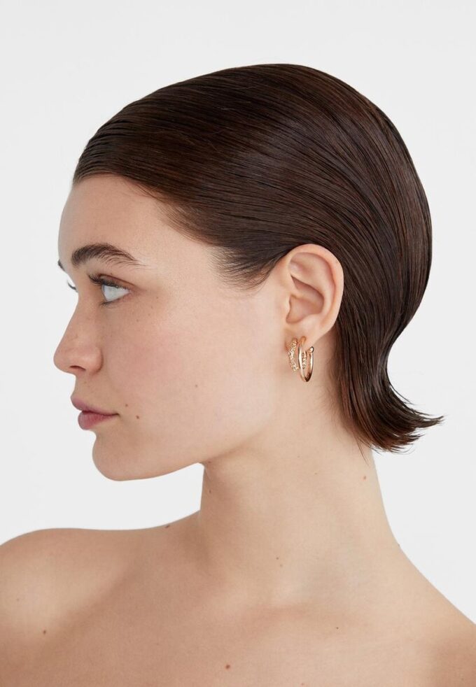 Lot de 6 paires de boucles d&rsquo;oreilles Basiques