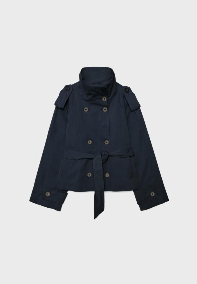 Manteau à col montant avec ceinture Manteau à col montant avec ceinture