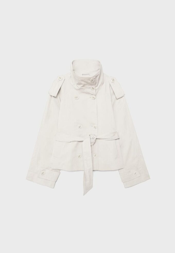 Manteau à col montant avec ceinture Manteau à col montant avec ceinture