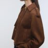 Manteau court en simili-daim Manteau court en simili-daim