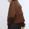 Manteau court en simili-daim Manteau court en simili-daim