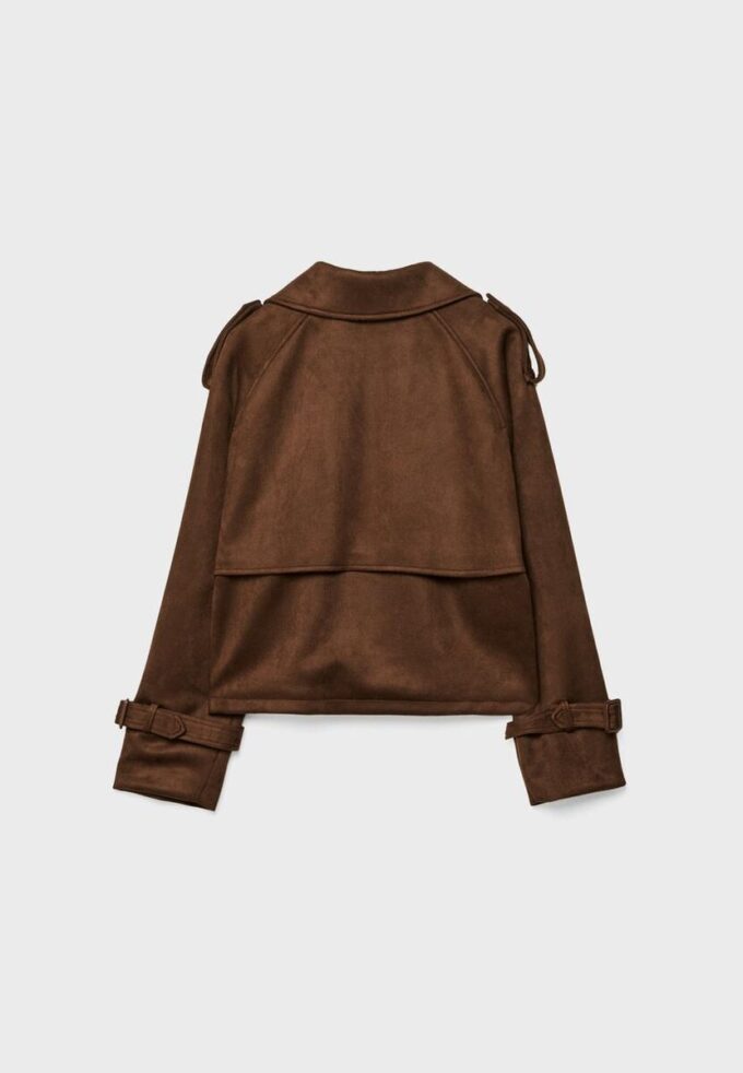 Manteau court en simili-daim Manteau court en simili-daim