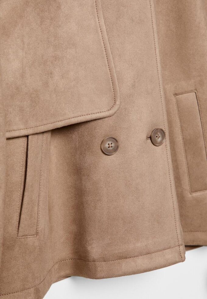 Manteau court en simili-daim Manteau court en simili-daim