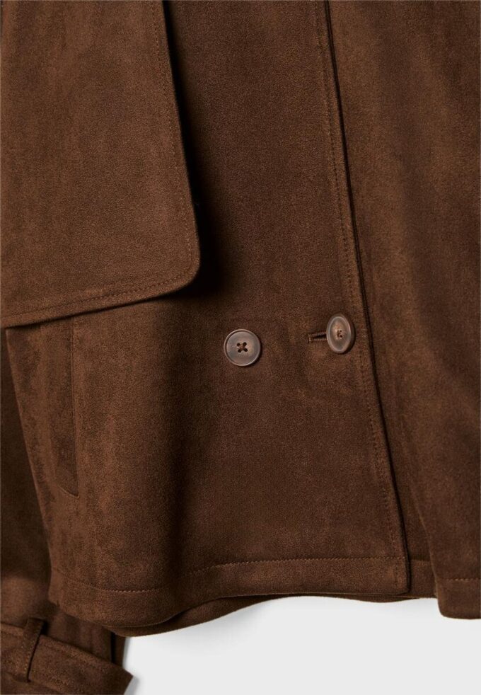 Manteau court en simili-daim Manteau court en simili-daim