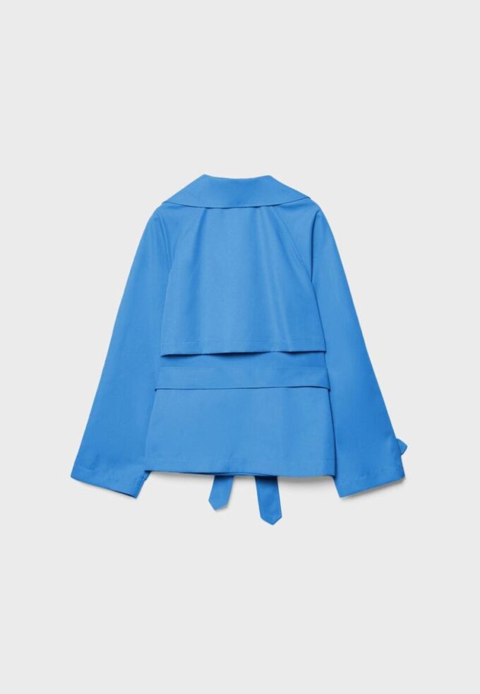 Manteau court fluide avec ceinture Manteau court fluide avec ceinture