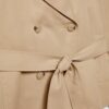 Manteau court fluide avec ceinture